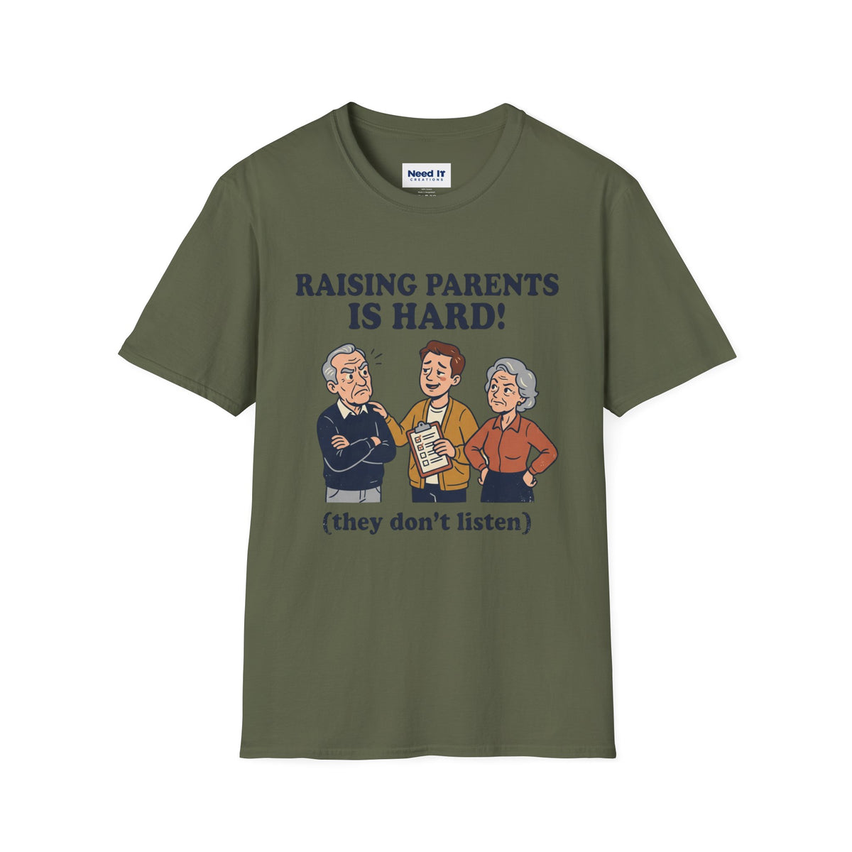 Raising Parents Is Hard! T-Shirt — Funny Caregiver Shirt