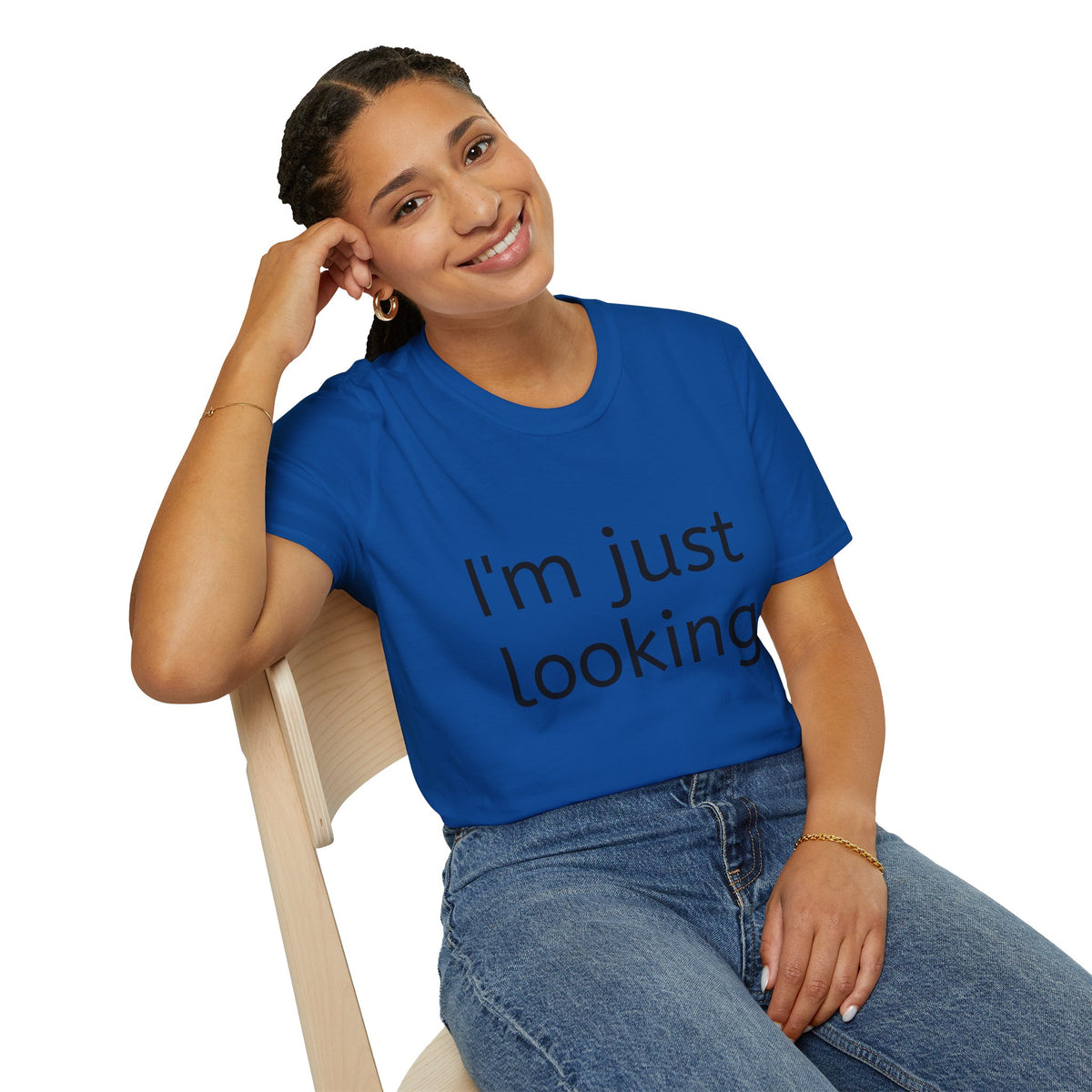 I'm Just Looking Tee — Minimalist Funny Graphic T-Shirt